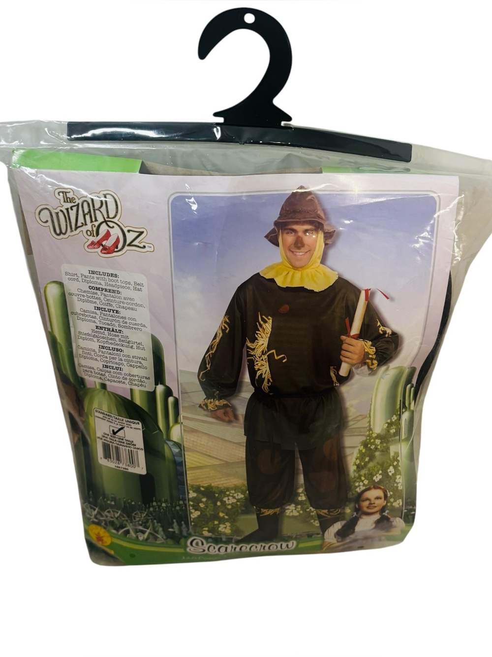 Rubie's Official Wizard of OZ Scarecrow Adult Costume 6 Piece Set New In Package
